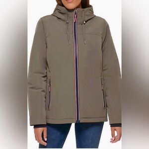 Tommy Hilfiger Gray Utility Jacket with Hood